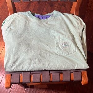 Men’s Tommy Bahama Sea Foam Green Long Sleeve Shirt gently used